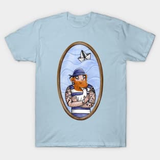 Seemann mit Seehund - Seaman With Seadog T-Shirt